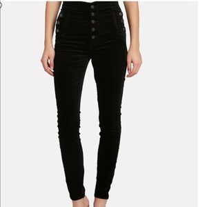 J brand skinny velvet pants